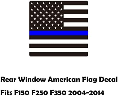 Zxiaochun אחורי חלון אמצעי אמצע מדבקות דגל אמריקאי עבור פורד F150 F250 F350 2004-2014 מרכז אחורי חלון