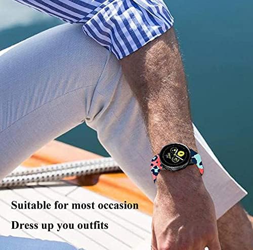 EKEZON 20 ממ רצועת רצועת שעון 20 ממ תואמת רצועת שחרור מהירה עם Samsung Gear S2 Gizmo Watch Galaxy Watch