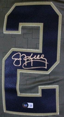 ג'ים קלי בילס החתימה את נייקי הצדעה לשירות נגן מוגבל JSY -BAW HOLO - גופיות NFL עם חתימה