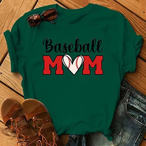 חולצת אימא בייסבול נשים 2023 חולצת עונת בייסבול מאוורר בייסבול מתנה טי מתנה משחק מזדמן ימי חולצות שרוול