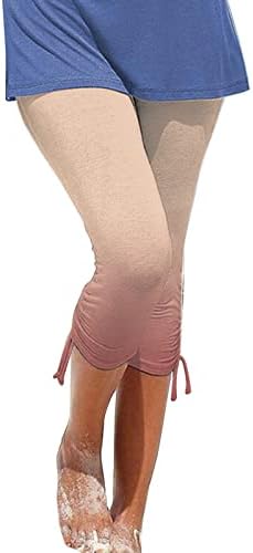 CHGBMOK חותלות קצוצות לנשים טרנדיות טרנדיות קצוצות מכנסיים מכנסיים נשים נוחות מזדמנות מכנסי יוגה פעילים