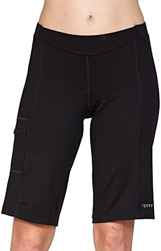מכנסי רכיבה על אופניים של טרי ליברטי -נשים -נשים בגודל 13 אינץ 'רגוע כושר אופני הרים קצרים