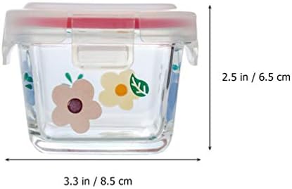 המוטון 120 מ ל זכוכית מיכלי אחסון מזון לתינוקות עם מכסי נעילה אטומים מיכלים קטנים לחטיפים מטבלים אחסון