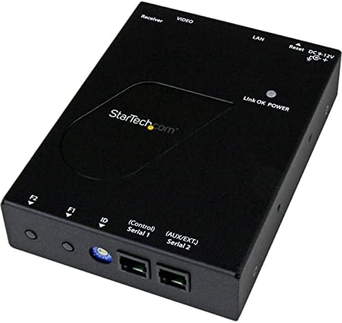 Startech.com 4K HDMI על מקלט IP עבור ST12MHDLAN4K - מקלט 4K - HDMI מעל CAT6 - 4K מקלט AV שחור