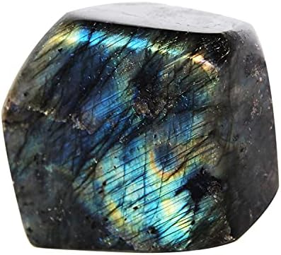 אבן טבעית של לברדוריט אבן חופשית בצורת אבני חן לא סדירה ריפוי מינרל רייקי צ'אקרה קריסטל טיפול עצמי מלוטש