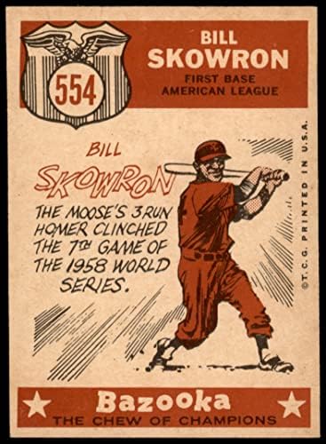 1959 Topps 554 All-Star Bill Skowron New York Yankees Ex Yankees