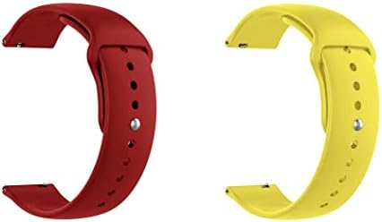 להקת שעון מהירה מהירה של דלון תואם ל- Huawei Watch GT 2E רצועת שעון סיליקון עם מנעול כפתור, חבילה של