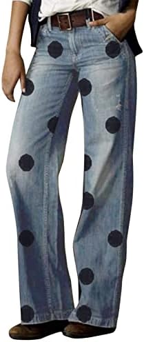 מכנסי ג'ינס רחבים רחבים, נשים במצוקה פלוס גודל רגוע כושר רגל ישר ג'ין חברים כפתור ג'ינס y2k ג'ינס אמא