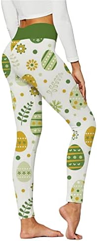 נשים פסחא ארנב מודפס מכנסיים לנשים טרנדי חותלות גבוהה מותן אימון ריצה ספורט גרביונים מעלית התחת יוגה