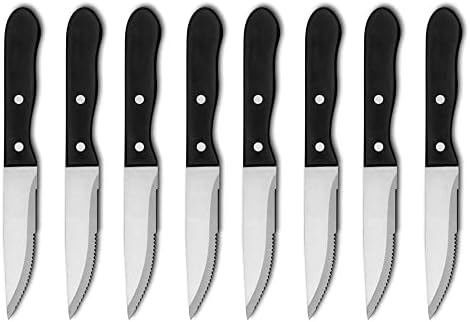 8 מחשב סט סטייק סכיני נירוסטה משונן מקצועי מטבח סכין חד